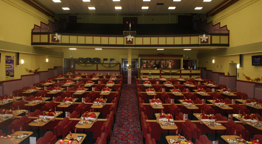 bingo hall seating area