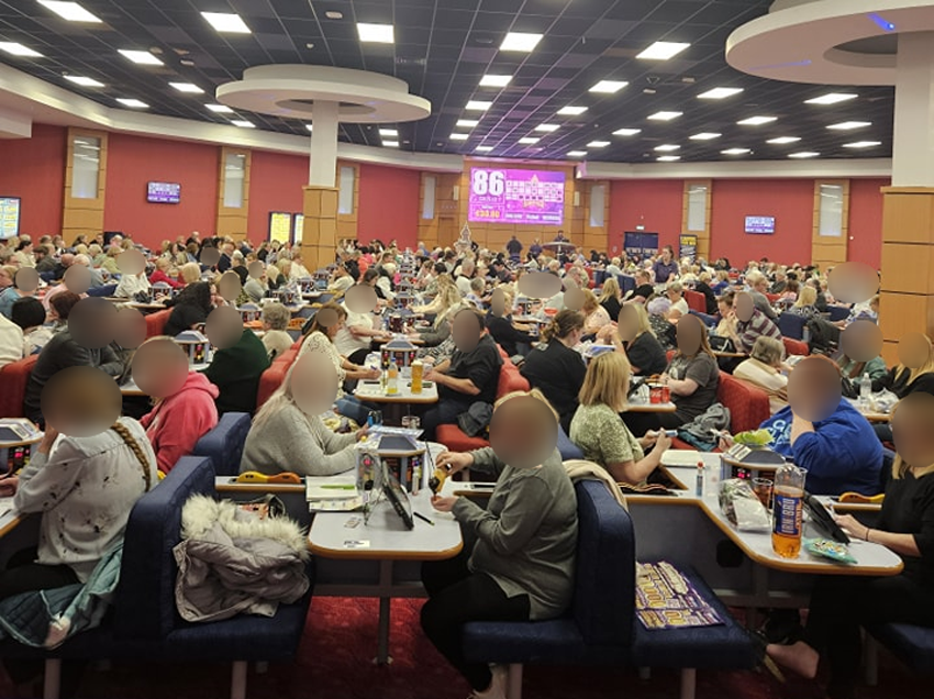 bingo hall seating area