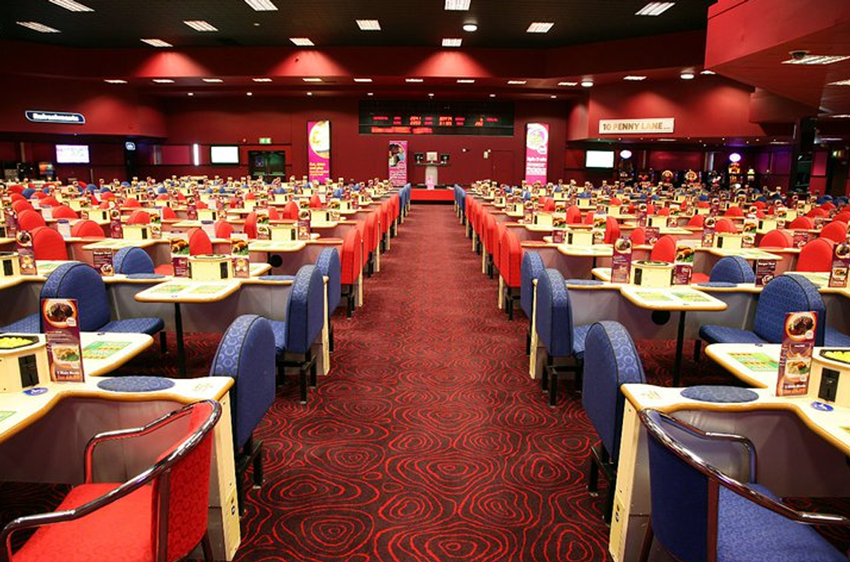 bingo hall seating area