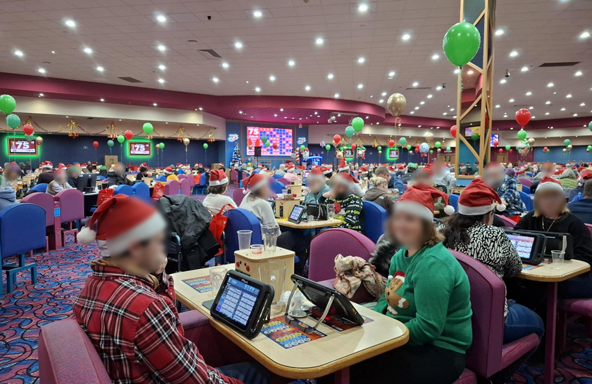 a busy bingo hall